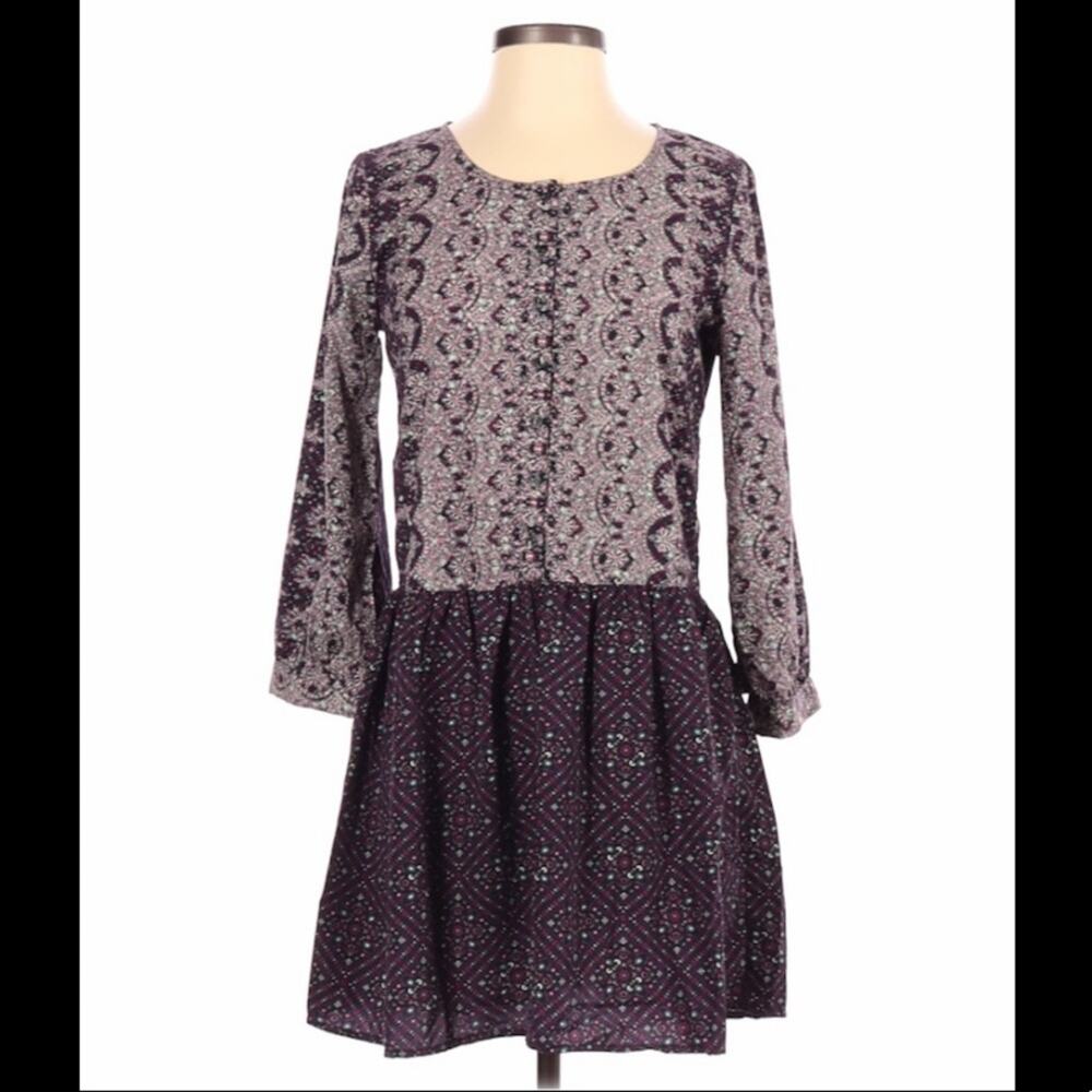 illa illa‎ purple babydoll dress, small